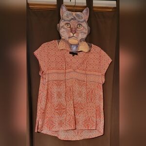 Anthropologie Sanctuary Boho Relaxed Fit Blouse Top Shirt Large